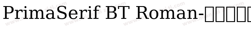 PrimaSerif BT Roman字体转换